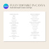 Evergreen 4-Page Catholic Wedding Program Template