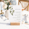 Evergreen Menu Template