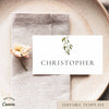 Evergreen Place Cards Template