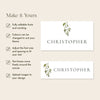 Evergreen Place Cards Template