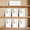 Evergreen Seating Chart Cards Template