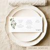 Evergreen Menu Template (US)
