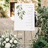 Evergreen Wedding Timeline Template