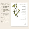 Evergreen Wedding Timeline Template