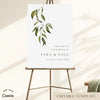 Evergreen Wedding Welcome Sign Template