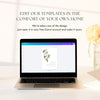 Evergreen Wedding Welcome Sign Template