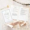 Fleur Catholic Wedding Ceremony Booklet Template