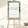Fleur Wedding Welcome Sign Template