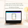 Fleur Wedding Welcome Sign Template