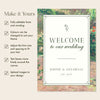 Fleur Wedding Welcome Sign Template
