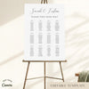 Fontaine 12-Table Wedding Seating Chart Template