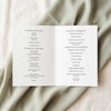 Fontaine 4-Page Catholic Wedding Program Template (US)
