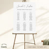 Fontaine 6-Table Wedding Seating Chart Template