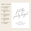 Fontaine Engagement Party Welcome Sign Template