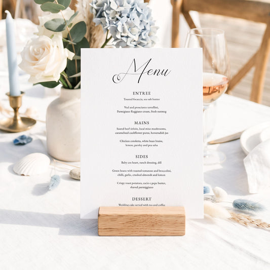 Fontaine Menu Template