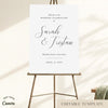 Fontaine Wedding Welcome Sign Template