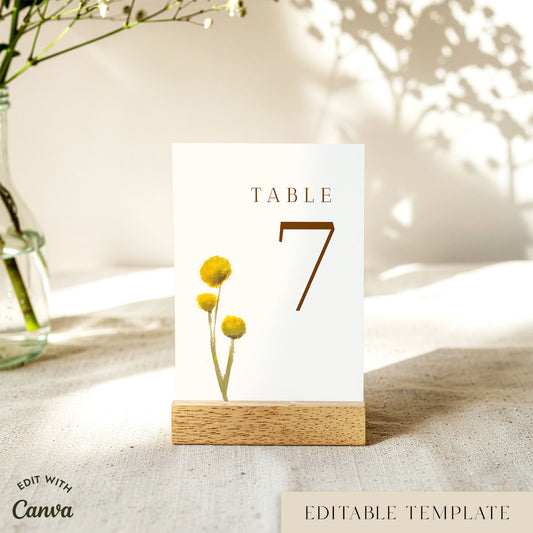 Goldfields Table Numbers Template (US)