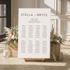 Harbour 8-Table Wedding Seating Chart Template