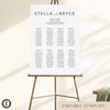 Harbour 8-Table Wedding Seating Chart Template