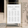 Harbour 8-Table Wedding Seating Chart Template