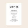 Harbour Bar Menu Sign Template
