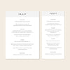 Harbour Menu Template (US)