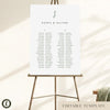 Juniper 2-Table Long Tables Wedding Seating Chart Template