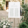 Juniper 2-Table Long Tables Wedding Seating Chart Template
