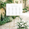 Juniper 8-Table Wedding Seating Chart Template (Landscape)