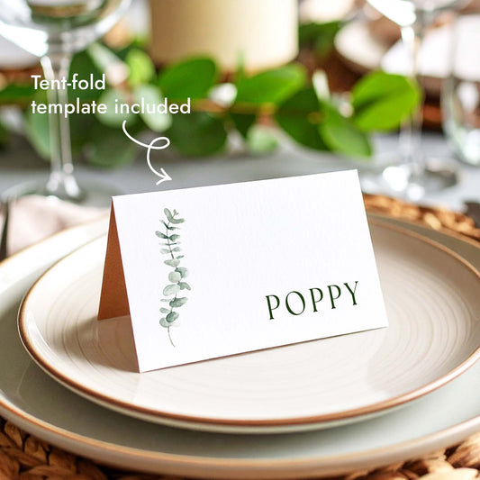 Juniper Place Cards Template