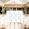 Laguna 12-Table Wedding Seating Chart Template (Landscape)