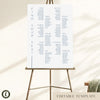 Laguna 12-Table Wedding Seating Chart Template