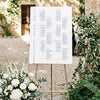 Laguna 12-Table Wedding Seating Chart Template
