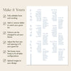 Laguna 12-Table Wedding Seating Chart Template
