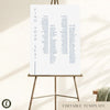 Laguna 2-Table Long Tables Wedding Seating Chart Template