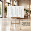 Laguna 3-Table Long Tables Wedding Seating Chart Template (Landscape)