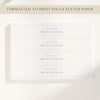 Laguna Invitation Belly Band Template (US)