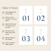 Laguna Table Numbers Template