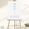 Laguna Wedding Welcome Sign Template
