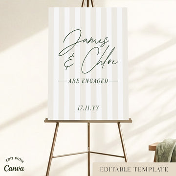 Lottie Engagement Party Welcome Sign Template
