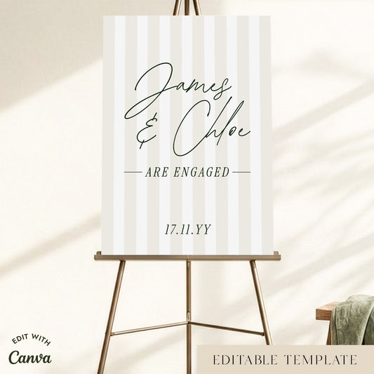 Lottie Engagement Party Welcome Sign Template