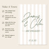 Lottie Engagement Party Welcome Sign Template