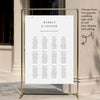 Lumen 12-Table Wedding Seating Chart Template