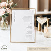 Lumen Bar Menu Sign Template