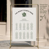 Lyra 10-Table Wedding Seating Chart Template