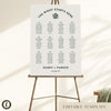 Lyra 12-Table Wedding Seating Chart Template (US)