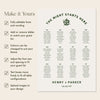 Lyra 12-Table Wedding Seating Chart Template (US)