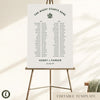 Lyra 2-Table Long Tables Wedding Seating Chart Template (US)