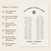 Lyra 2-Table Long Tables Wedding Seating Chart Template (US)