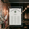 Lyra 3-Long Tables Wedding Seating Chart Template